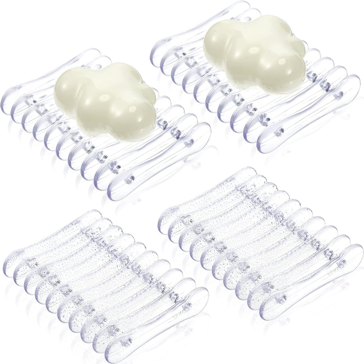 2 Self Draining Soap Dish, Plastic Bar Soap Holder & Saver for Shower Sink