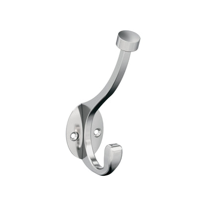 Amerock Adare Double Prong Polished Chrome Wall-Mounted Hook